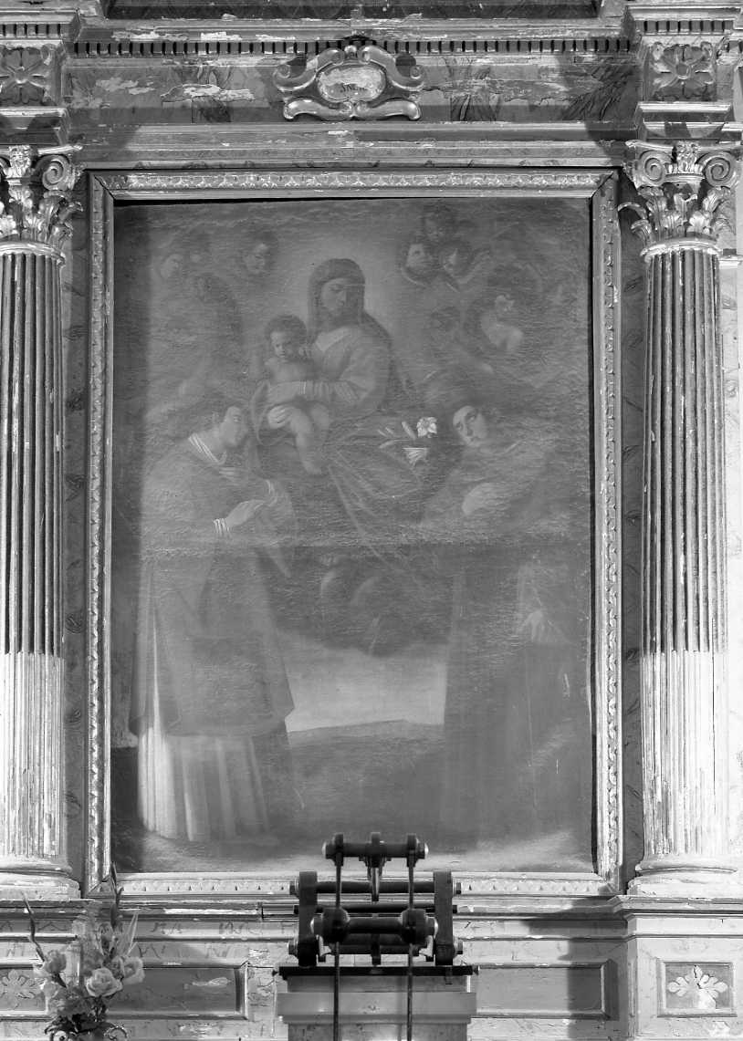 Madonna con Bambino e Santi (pala d'altare) - ambito emiliano (fine, inizio sec. XVIII, sec. XIX)