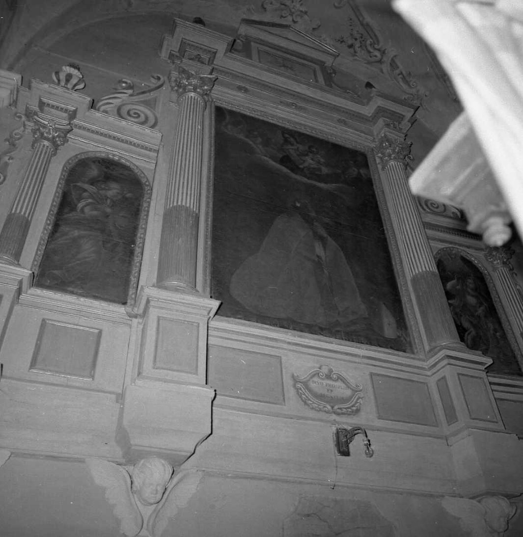 Madonna con Bambino e un Santo (pala d'altare) - ambito emiliano (sec. XVIII)