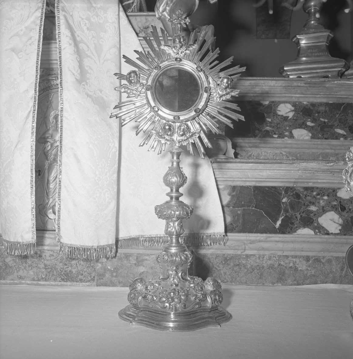 ostensorio - a raggiera - bottega emiliana (sec. XVII)