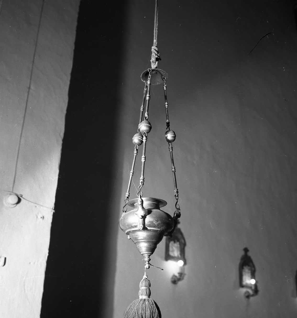 lampada pensile - bottega italiana (prima metà sec. XIX)