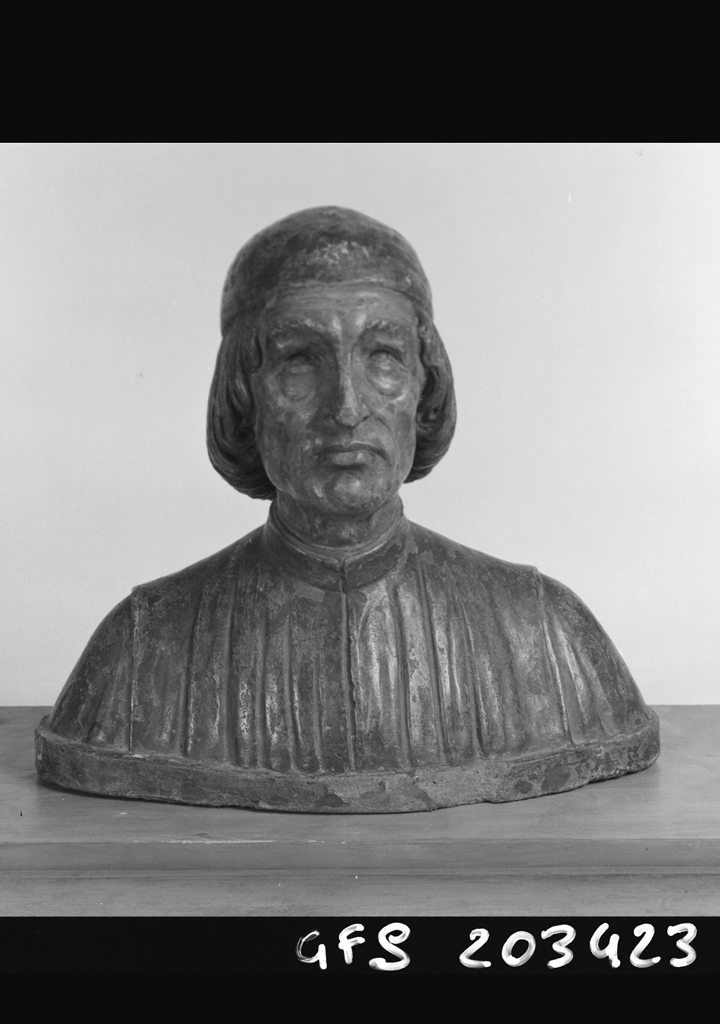 busto di uomo con berretto (busto) - ambito emiliano (fine/inizio secc. XV/ XVI)
