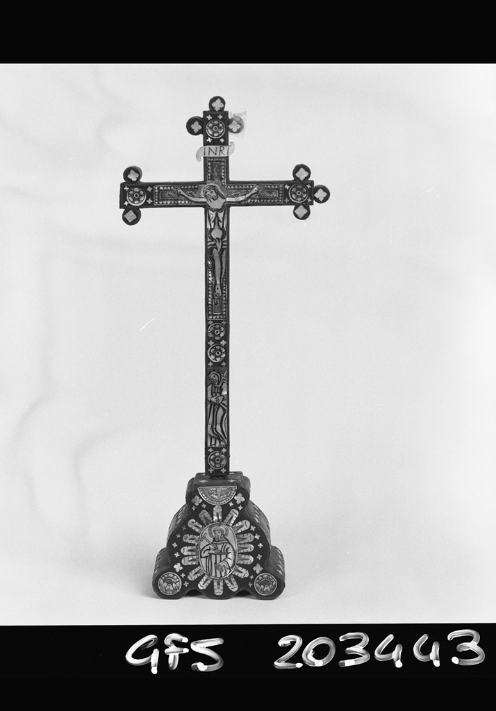 croce da tavolo - manifattura gerosolimitana (secc. XIX/ XX)