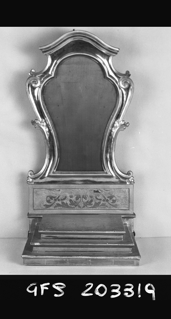 tronetto per esposizione eucaristica - manifattura emiliana (ultimo quarto sec. XVIII)