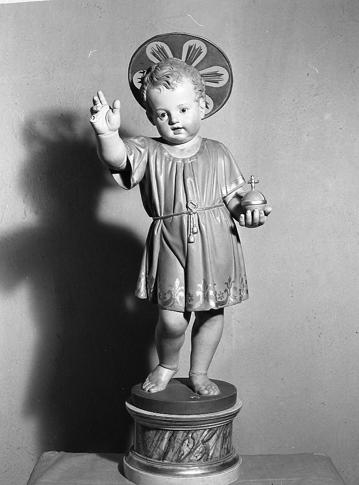 Gesù Bambino benedicente (statuetta devozionale) - bottega Ballanti Graziani (seconda metà sec. XIX)
