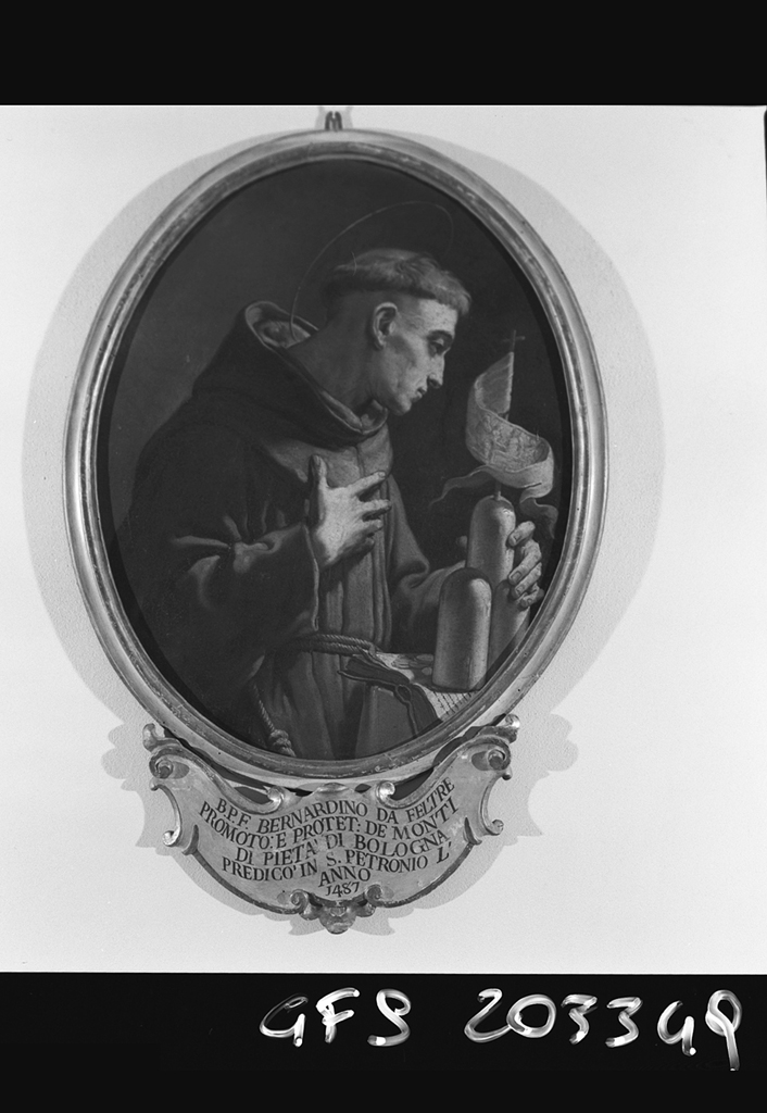 Beato Bernardino da Feltre (dipinto) di Gandolfi Gaetano (sec. XVIII)