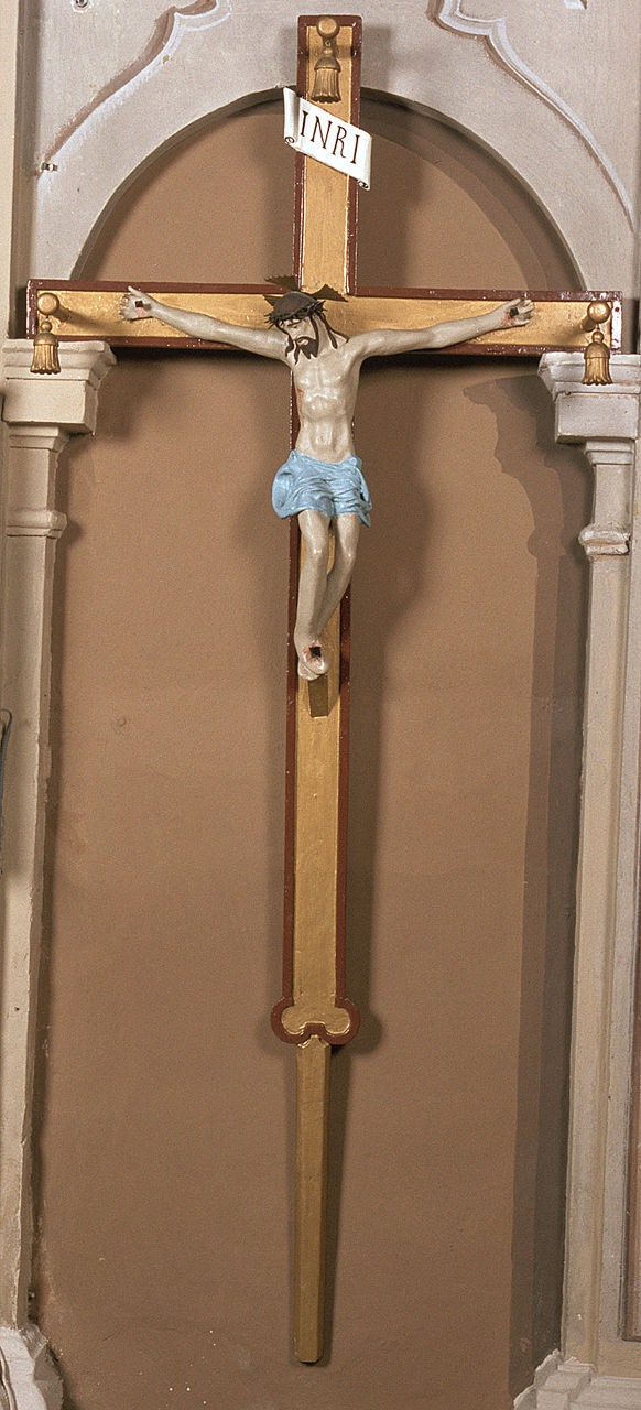 Cristo crocifisso (scultura, opera isolata) - bottega ferrarese (sec. XIX)