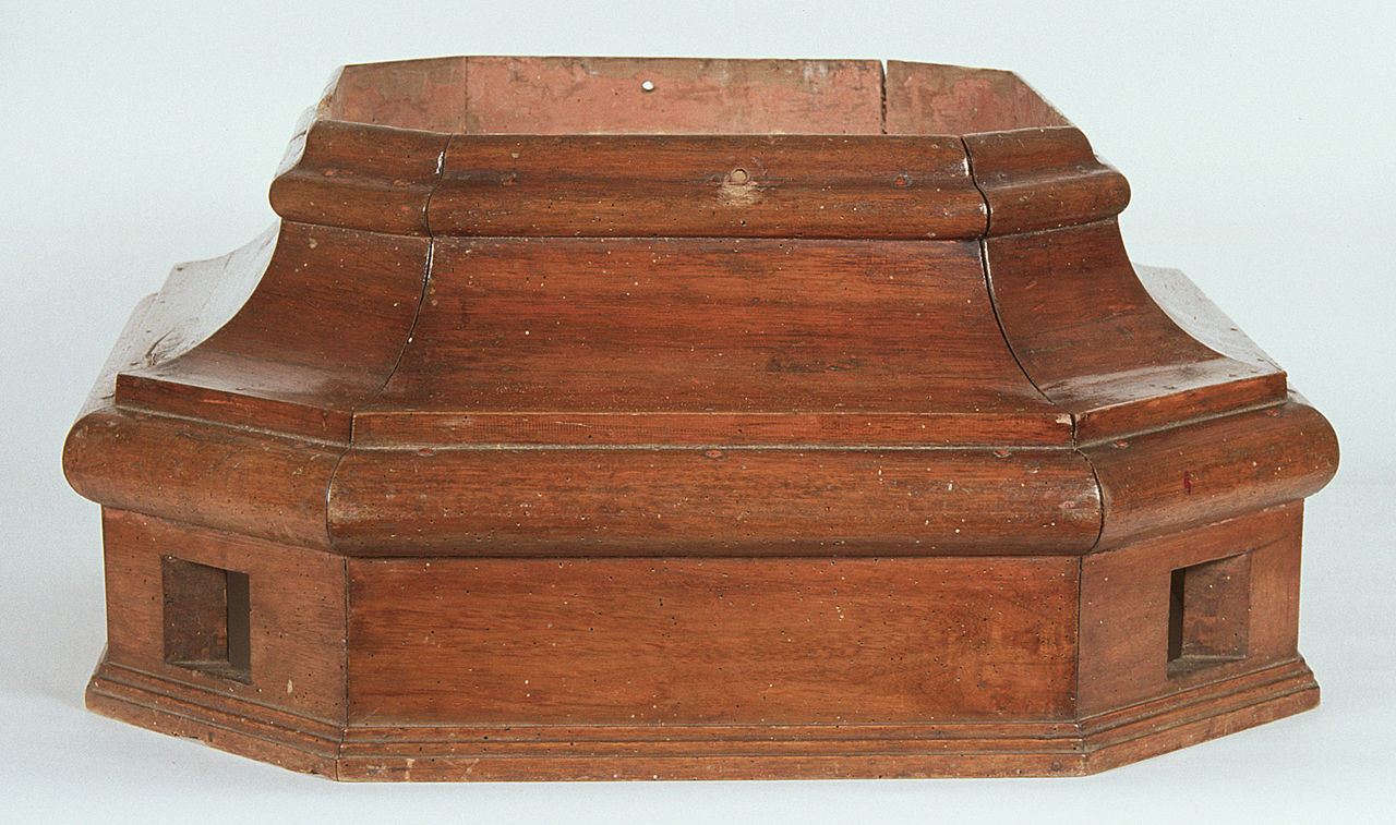 pedana, opera isolata - bottega ferrarese (seconda metà sec. XIX)