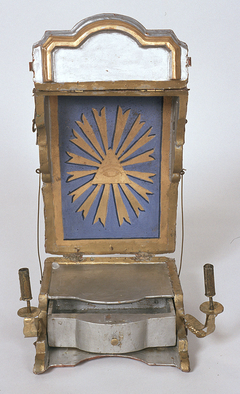 tabernacolo portatile, opera isolata - bottega ferrarese (seconda metà sec. XVIII)