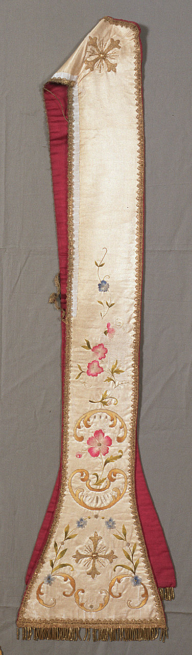 stola, opera isolata - manifattura italiana (seconda metà sec. XIX)