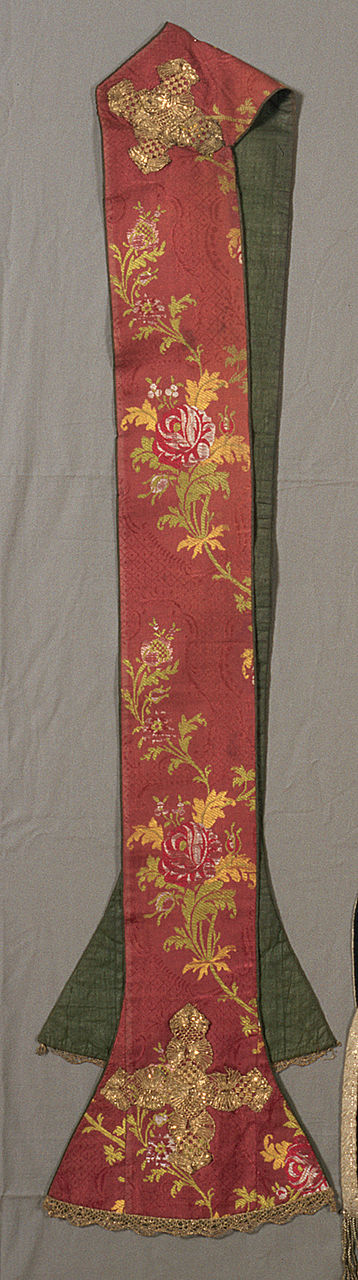 stola, opera isolata - manifattura italiana (sec. XVIII)