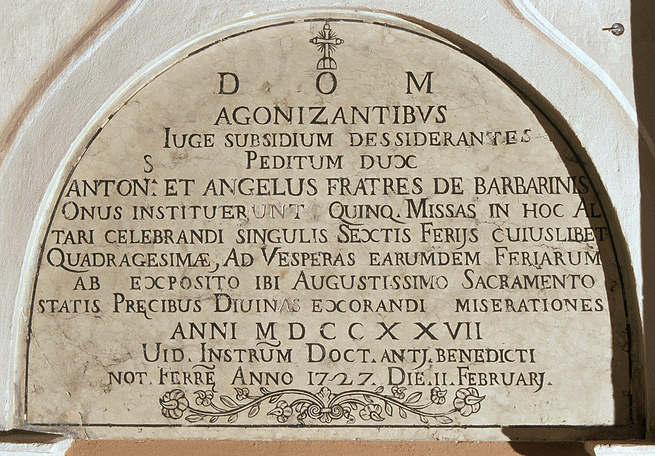 lapide, opera isolata - bottega ferrarese (sec. XVIII)