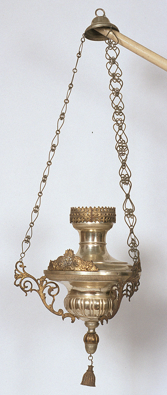 lampada pensile, serie - bottega italiana (prima metà sec. XX)