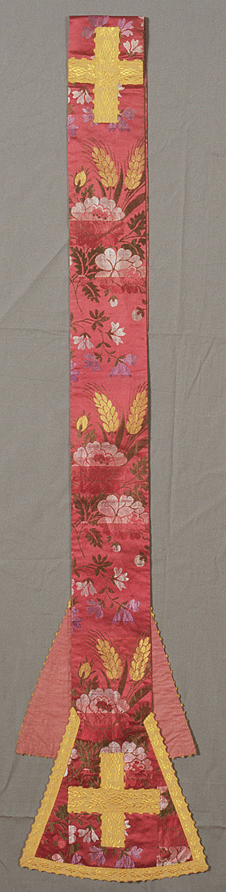 stola, serie - manifattura italiana (fine/inizio secc. XVIII/ XIX)