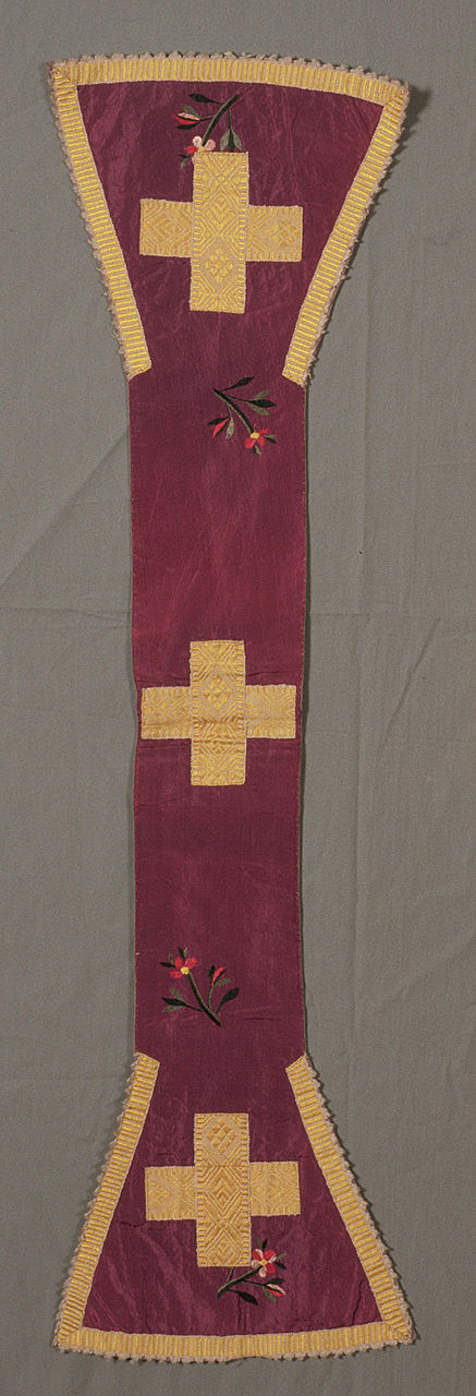 manipolo, elemento d'insieme - manifattura italiana (seconda metà sec. XVIII)