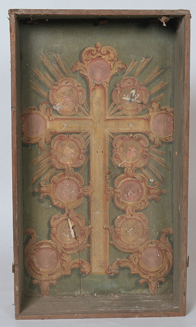 reliquiario - bottega ferrarese (metà sec. XVIII)