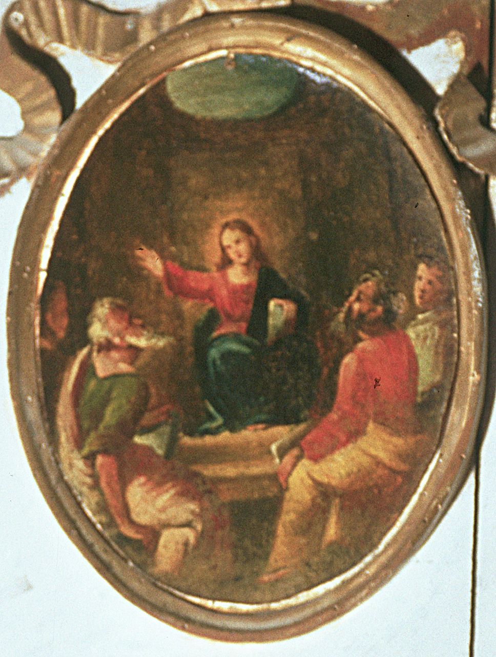 disputa di Gesù con i dottori nel tempio (dipinto, elemento d'insieme) - ambito ferrarese (fine/inizio secc. XVII/ XVIII)