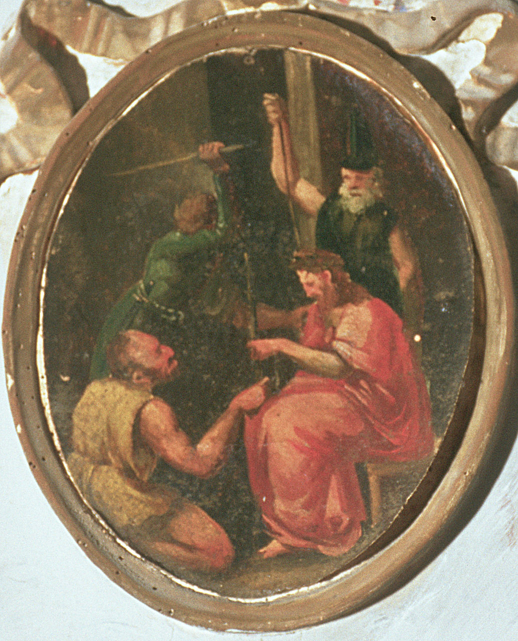 Gesù Cristo deriso (dipinto, elemento d'insieme) - ambito ferrarese (fine/inizio secc. XVII/ XVIII)