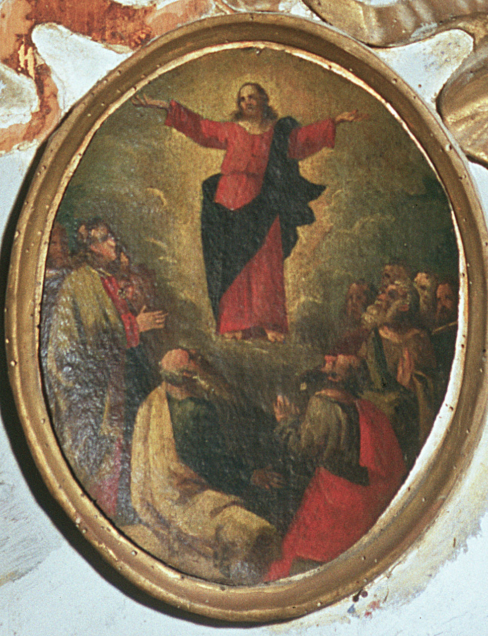 ascensione di Cristo (dipinto, elemento d'insieme) - ambito ferrarese (fine/inizio secc. XVII/ XVIII)