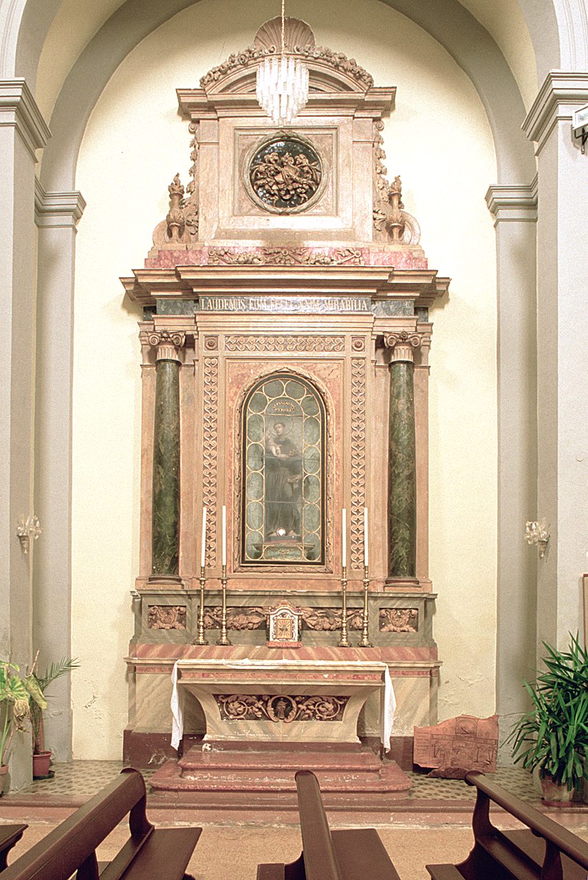 altare, opera isolata - bottega ferrarese (ultimo quarto sec. XVIII)