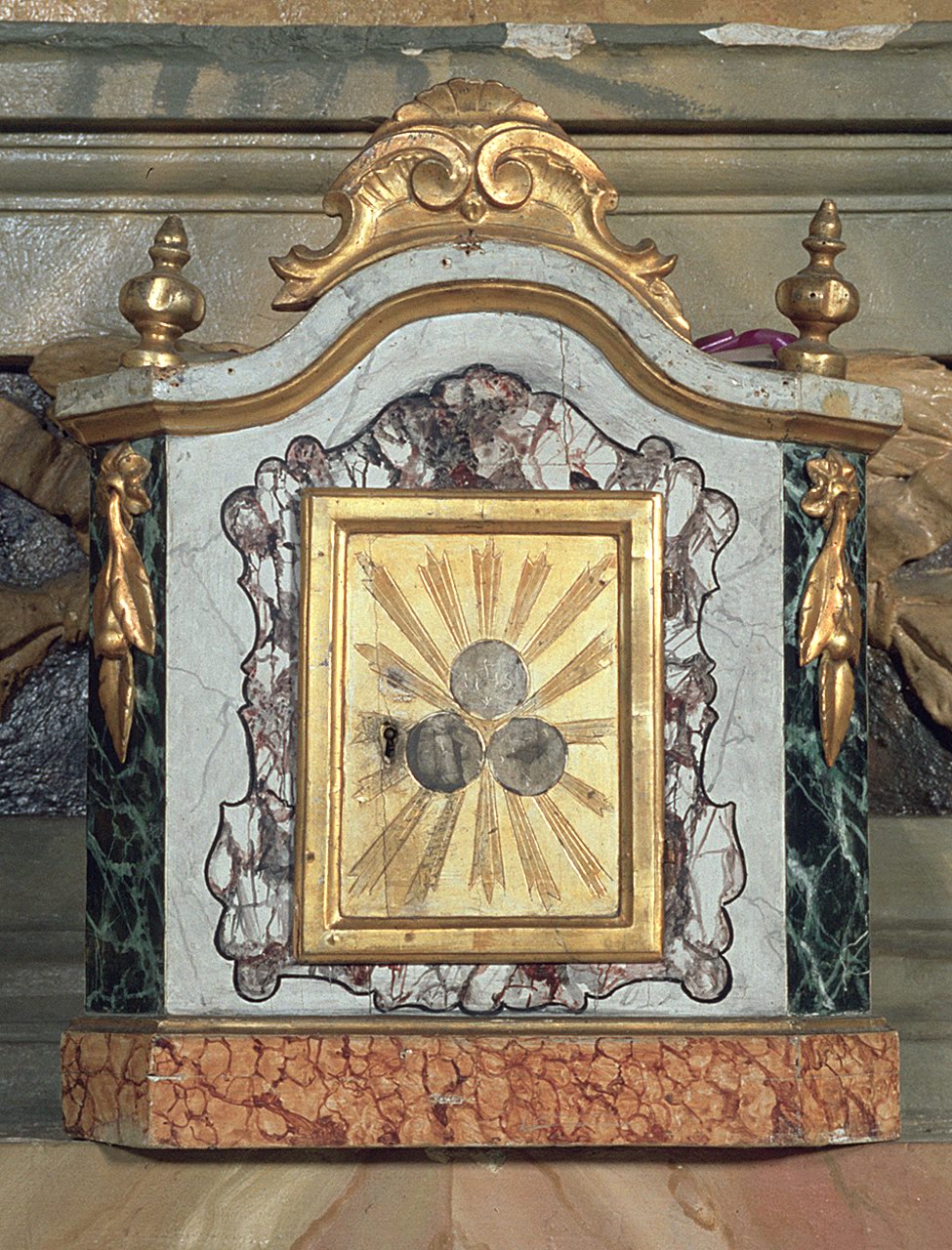 tabernacolo, opera isolata - bottega ferrarese (seconda metà sec. XIX)