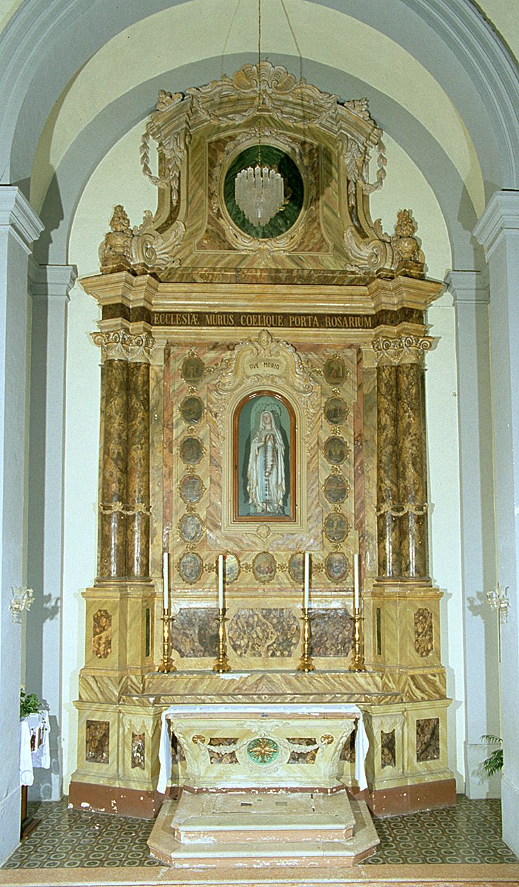 altare, opera isolata - bottega ferrarese (ultimo quarto sec. XVIII)