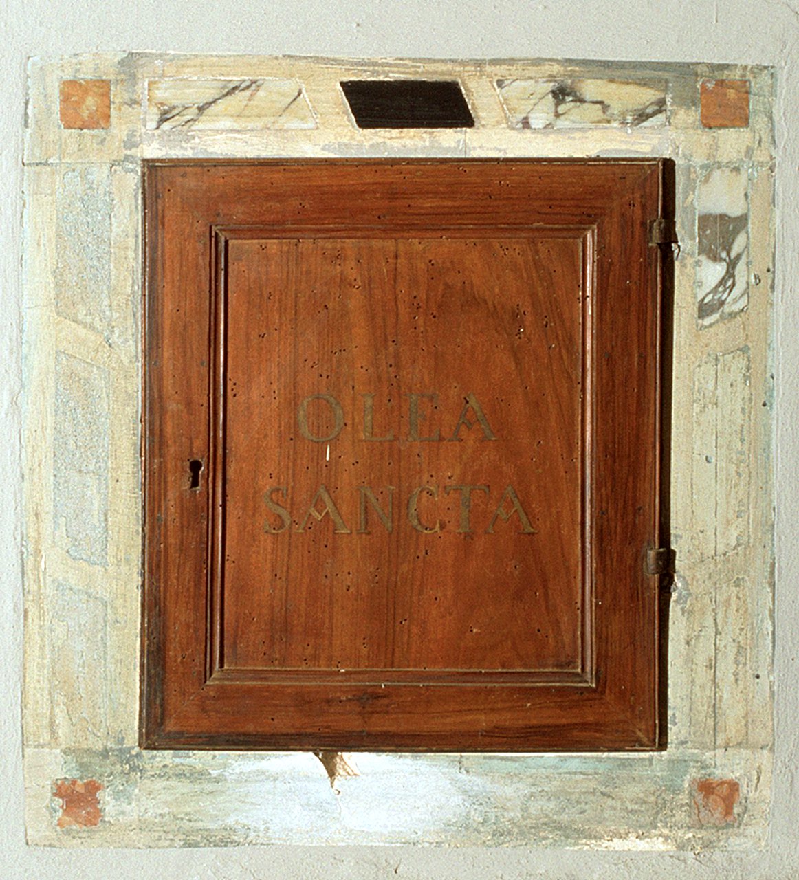 sportello di tabernacolo, opera isolata - bottega ferrarese (seconda metà sec. XIX)