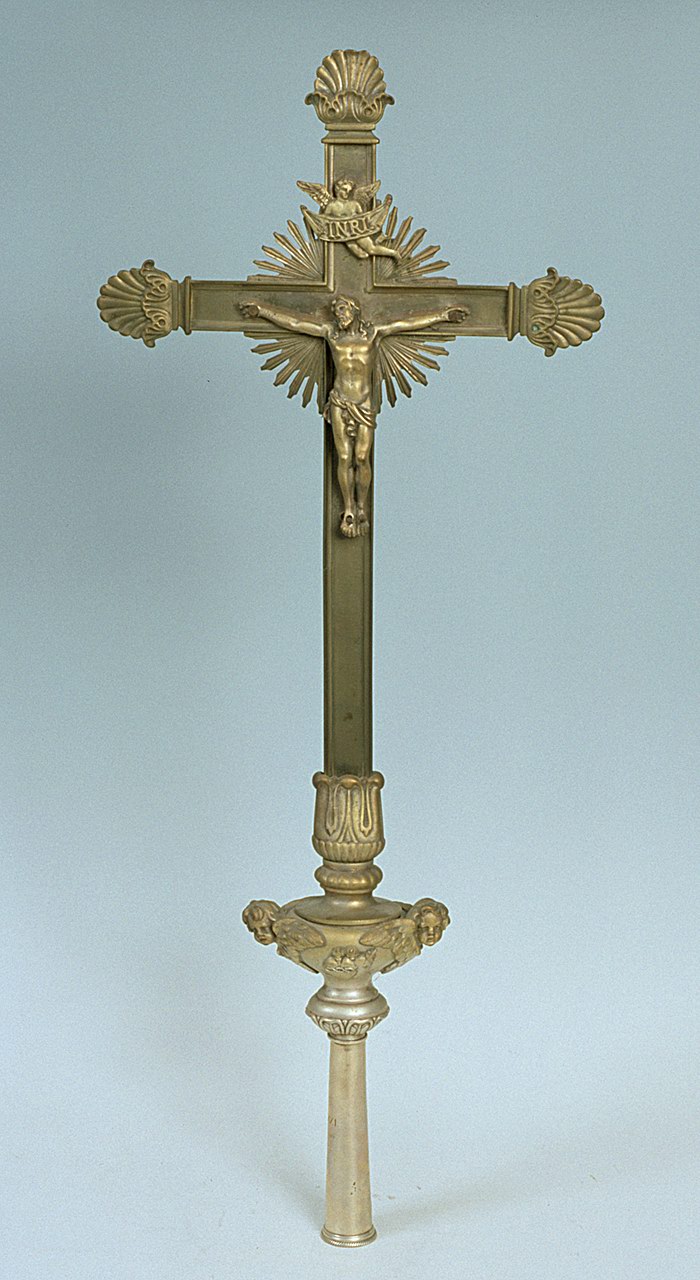 croce processionale, opera isolata - bottega italiana (sec. XIX)