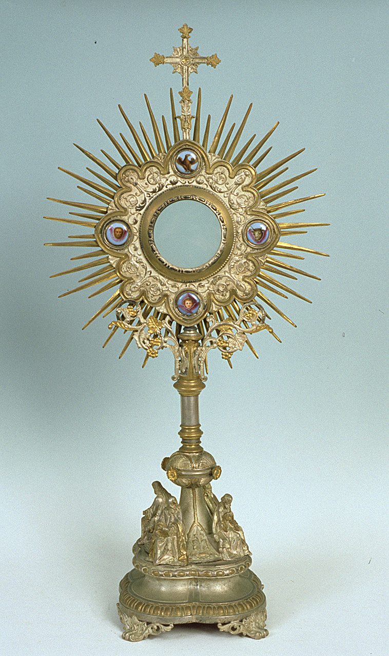 ostensorio - a raggiera, opera isolata - bottega ferrarese (sec. XX)