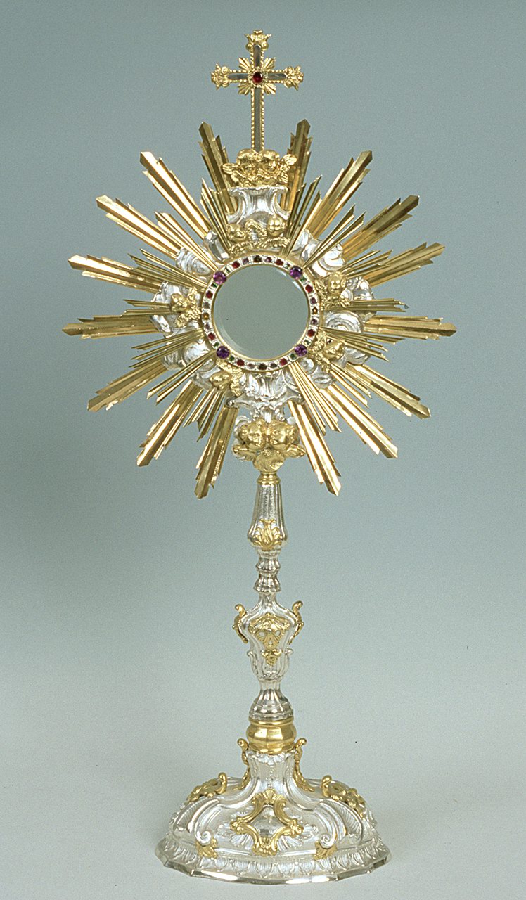 ostensorio - a raggiera, opera isolata di Rubini Francesco (sec. XVIII)