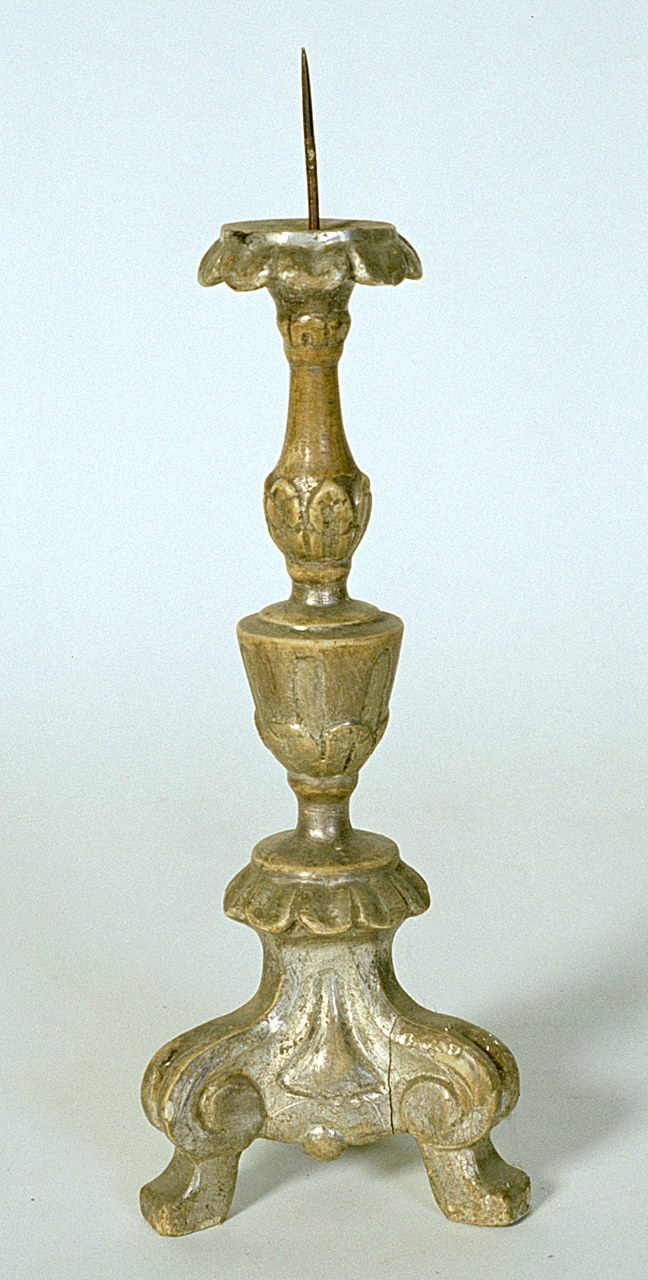 candeliere, serie - bottega ferrarese (fine/inizio secc. XVIII/ XIX)