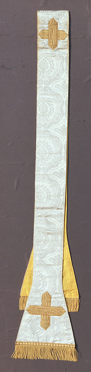 stola, elemento d'insieme - manifattura italiana (sec. XX)