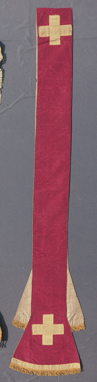 stola, elemento d'insieme - manifattura italiana (seconda metà sec. XVIII)