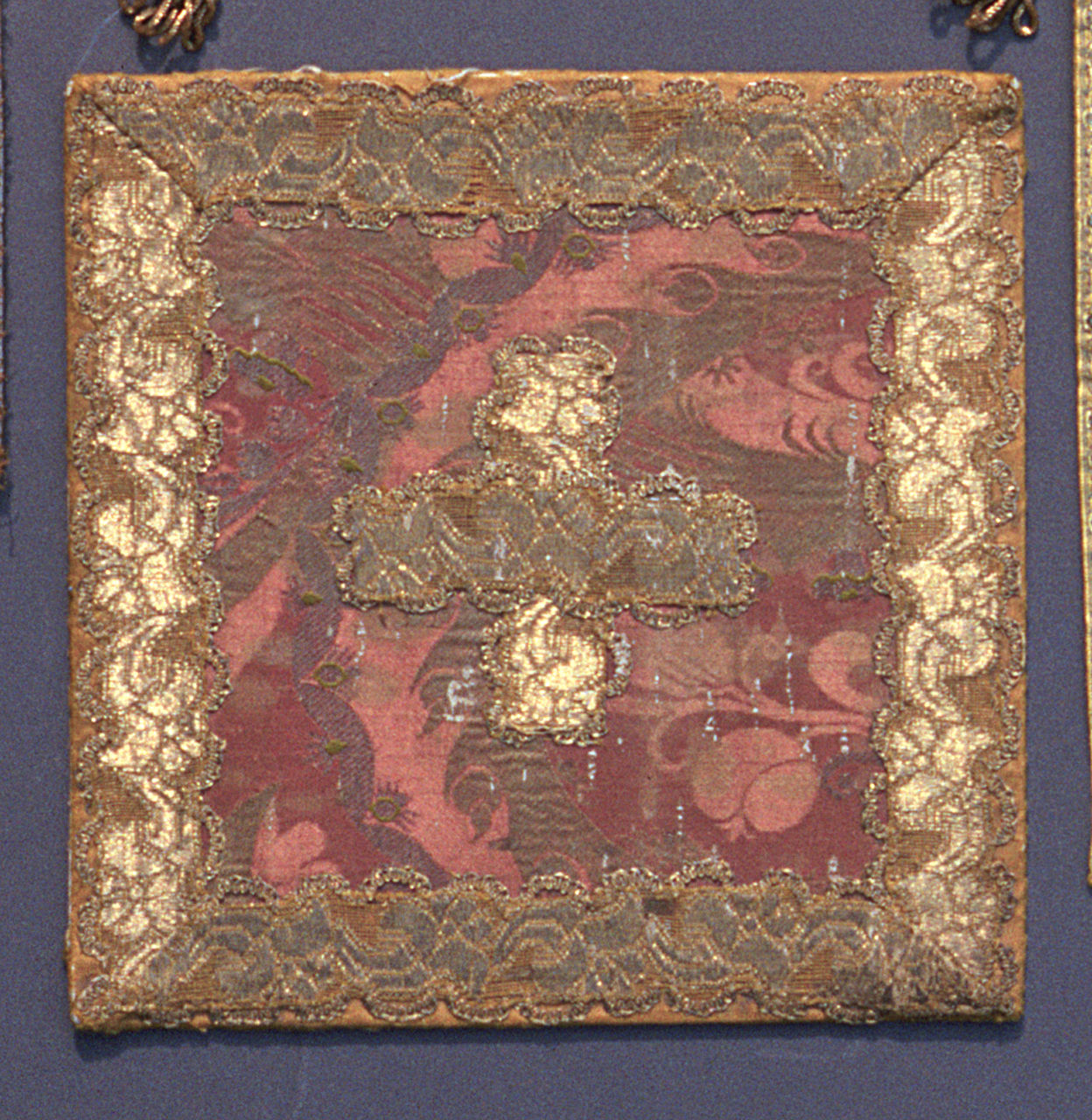 borsa del corporale, elemento d'insieme - manifattura italiana (prima metà sec. XVIII)