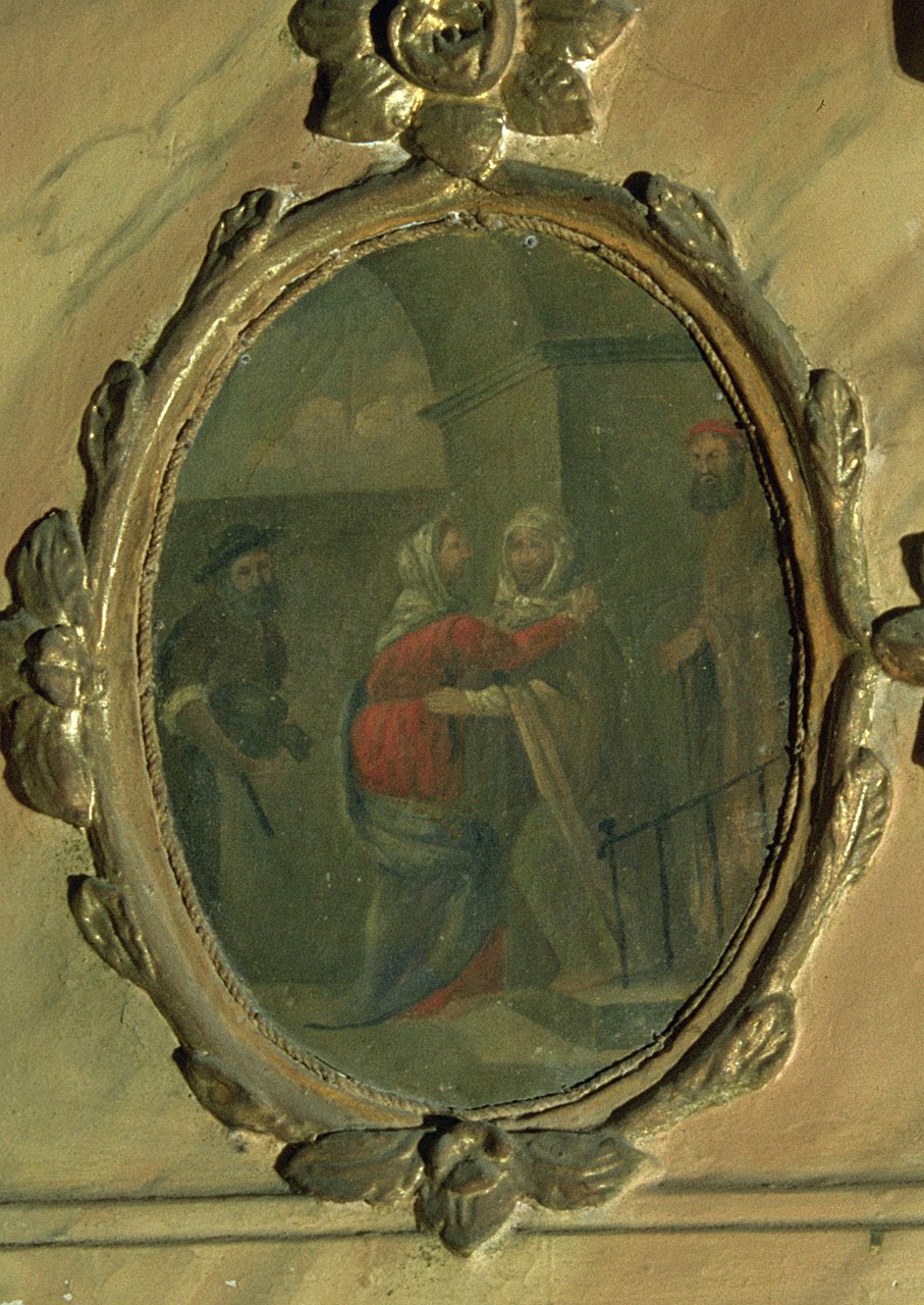 visitazione (dipinto, elemento d'insieme) - ambito ferrarese (ultimo quarto sec. XVIII)