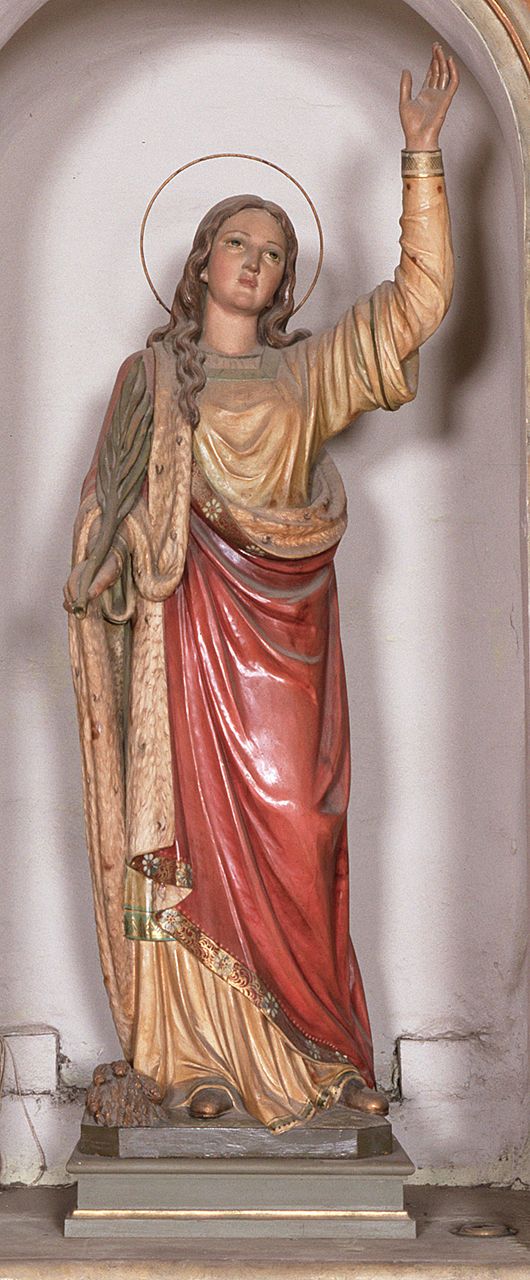 Santa Eurosia (statua, opera isolata) - bottega italiana (sec. XX)