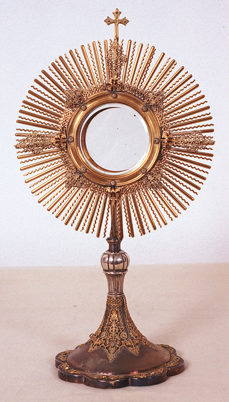 ostensorio - a raggiera, opera isolata - bottega italiana (sec. XX)