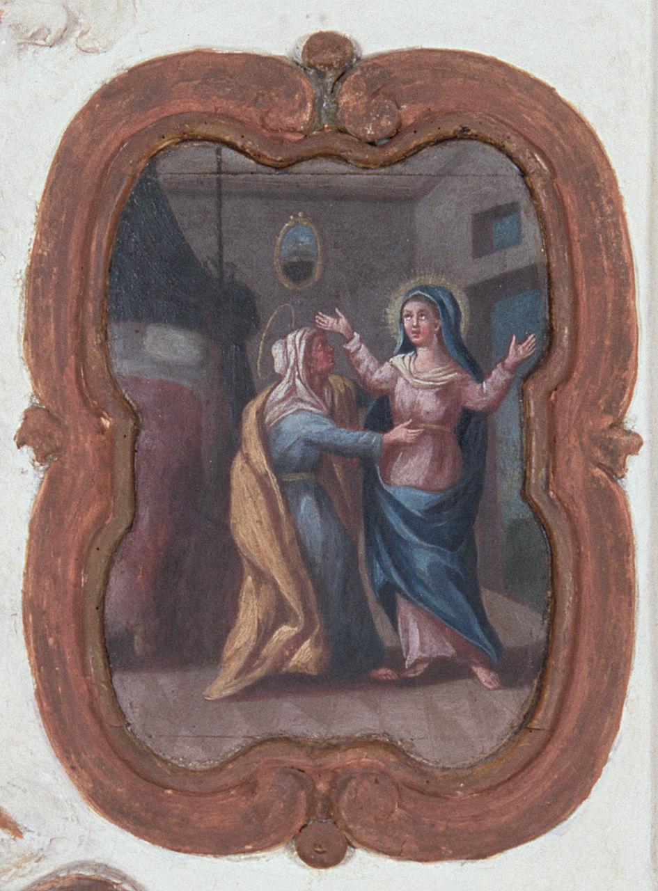visitazione (dipinto, elemento d'insieme) - ambito ferrarese (sec. XVIII)