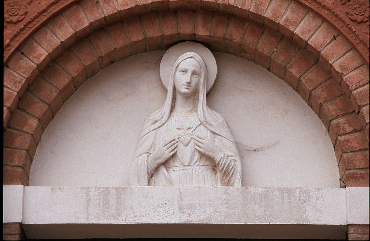 Sacro Cuore di Maria (scultura, elemento d'insieme) - ambito italiano (sec. XX)