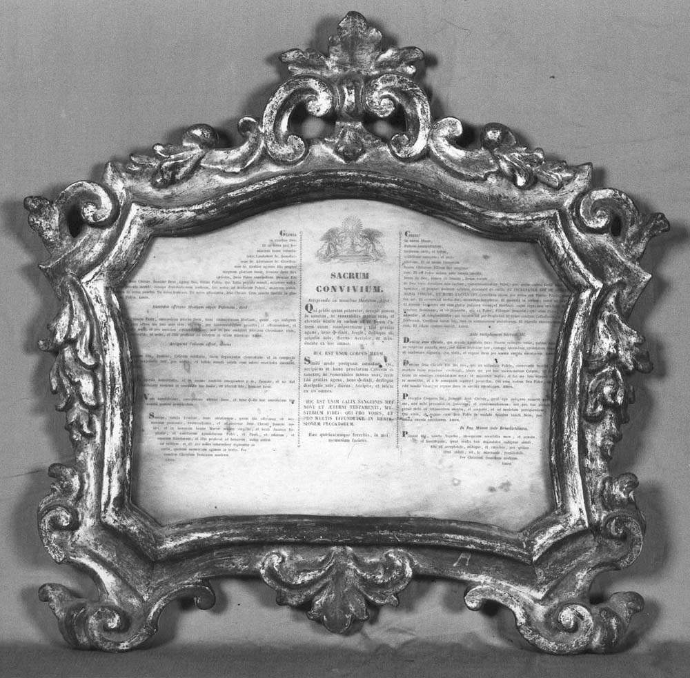 cartagloria, elemento d'insieme - manifattura emiliana (sec. XVIII)