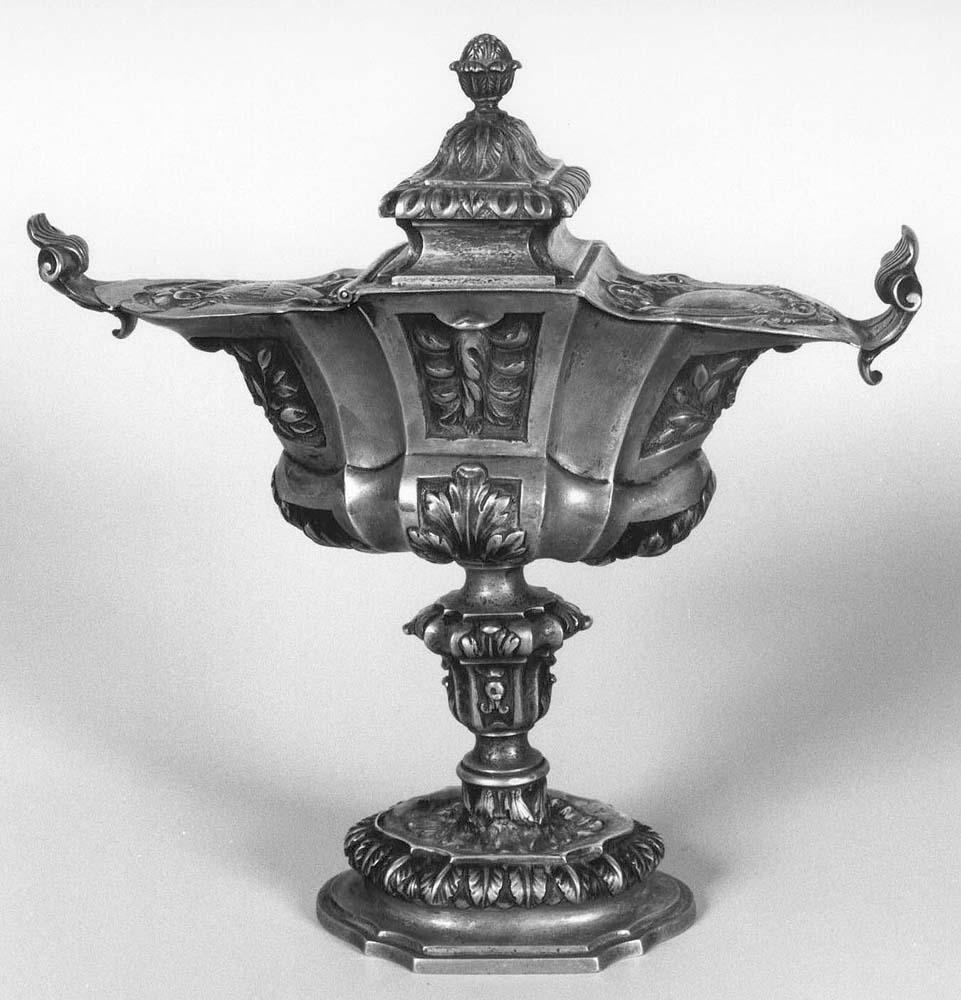 navicella portaincenso, elemento d'insieme di Gambari Bonaventura (sec. XVIII)