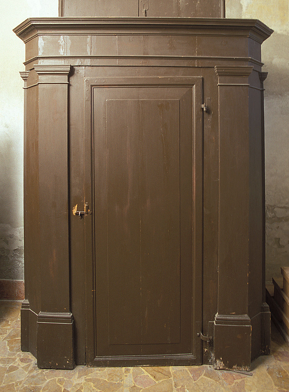 bussola d'ingresso, opera isolata - manifattura ferrarese (prima metà sec. XIX)