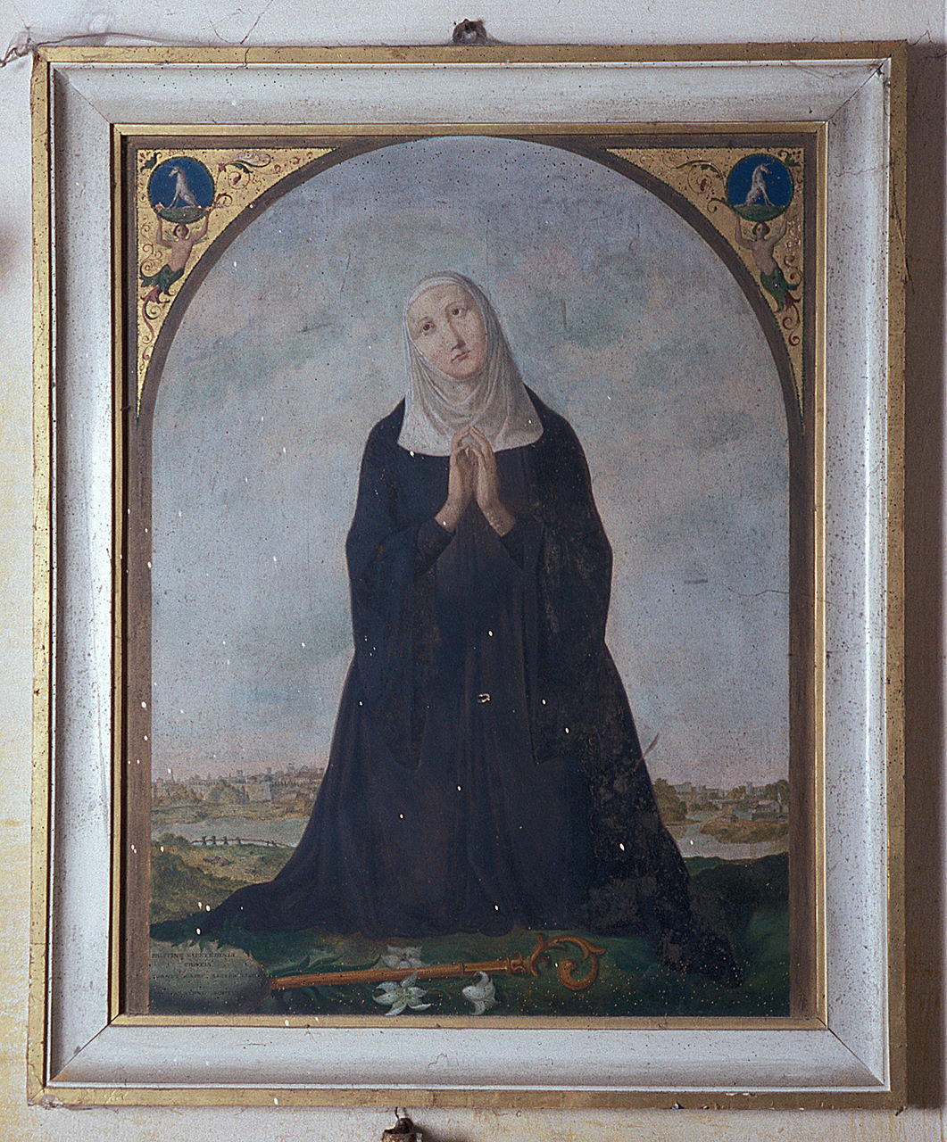 cornice, elemento d'insieme - manifattura ferrarese (sec. XIX)