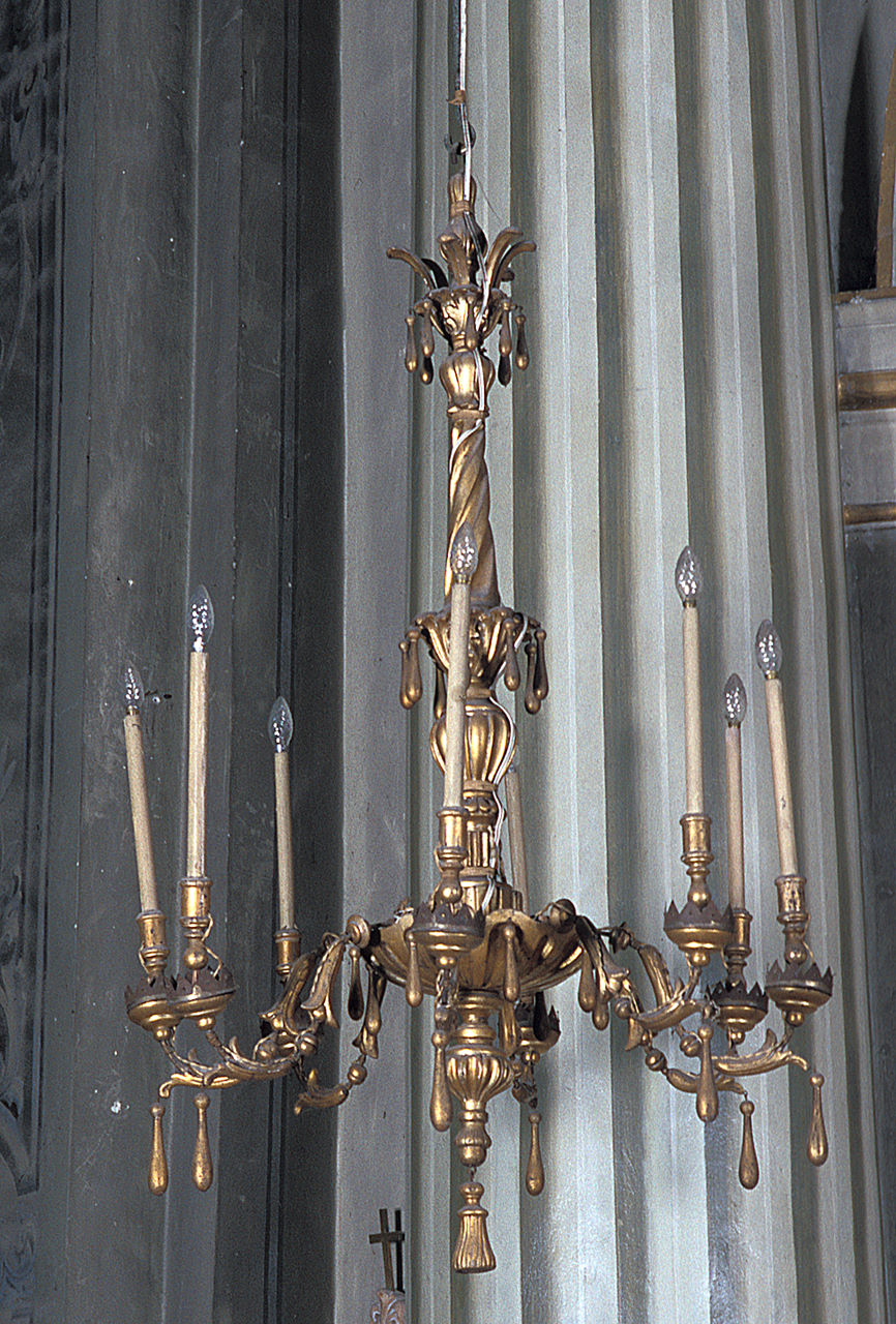 lampadario - a bracci, serie - manifattura ferrarese (sec. XIX)