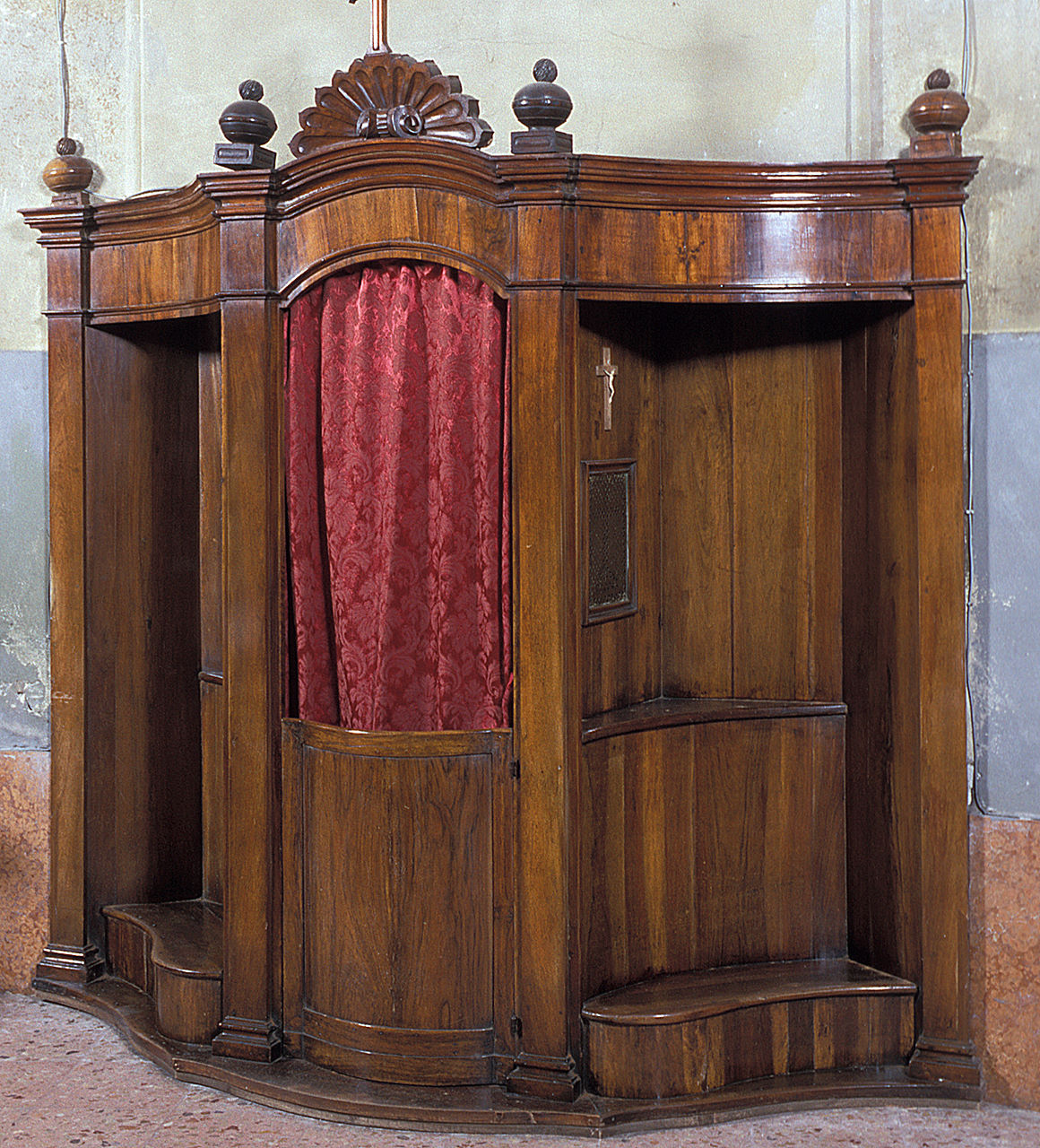 confessionale, serie - manifattura ferrarese (primo quarto sec. XIX)