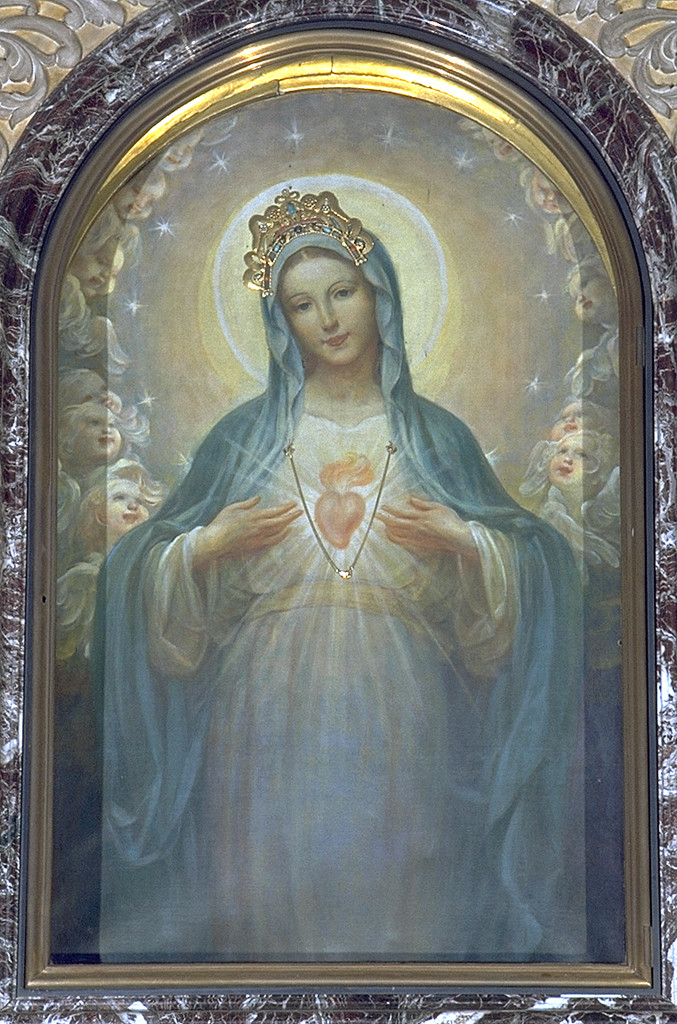 Sacro Cuore di Maria (dipinto, serie) di Traverso Mattia (sec. XX)
