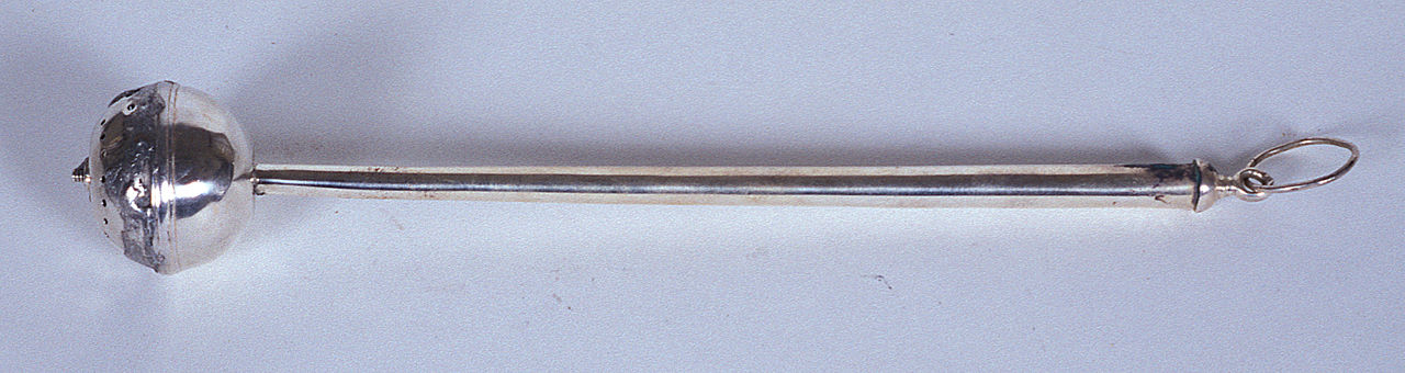 aspersorio, opera isolata - manifattura emiliana (seconda metà sec. XIX)