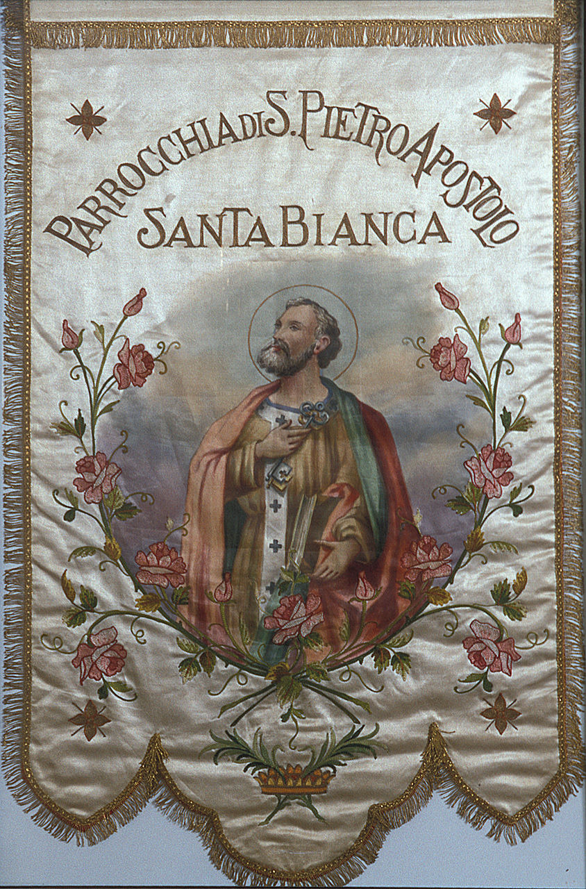 San Giuseppe (stendardo, opera isolata) - manifattura ferrarese (seconda metà sec. XIX)