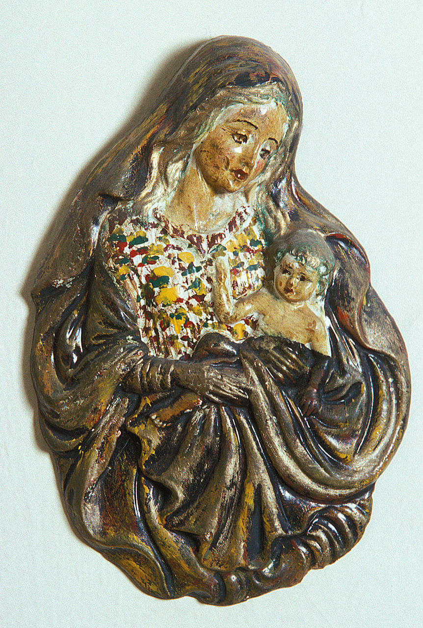 Madonna con Bambino (rilievo, opera isolata) - manifattura tunisina (terzo quarto sec. XX)