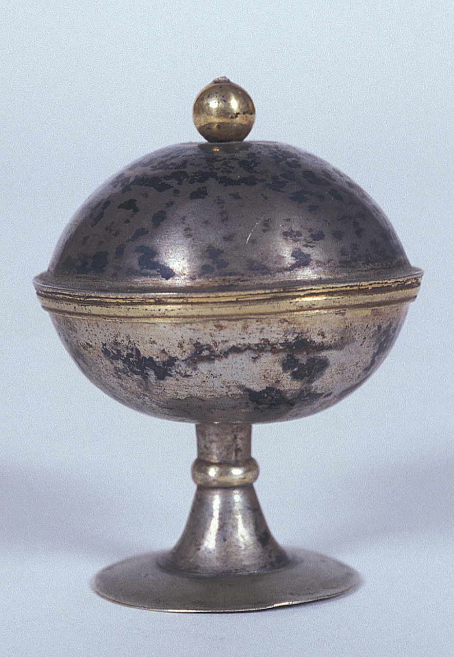 pisside da viatico, opera isolata - manifattura emiliana (sec. XVIII)