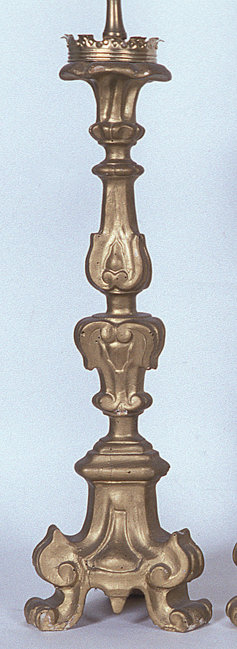 candeliere, serie - manifattura ferrarese (seconda metà sec. XVIII)